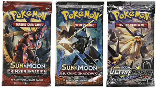 pokemon cards 3 booster packs random packs
